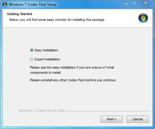 Windows 7 Codecs Package -  2