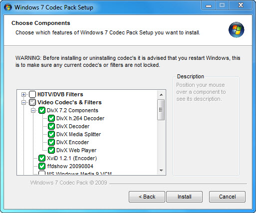 Codecs for windows 7